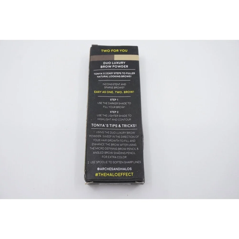 Arches and Halos Duo Luxury Brow Powder - Mocha Blonde 0.088oz Eyebrow